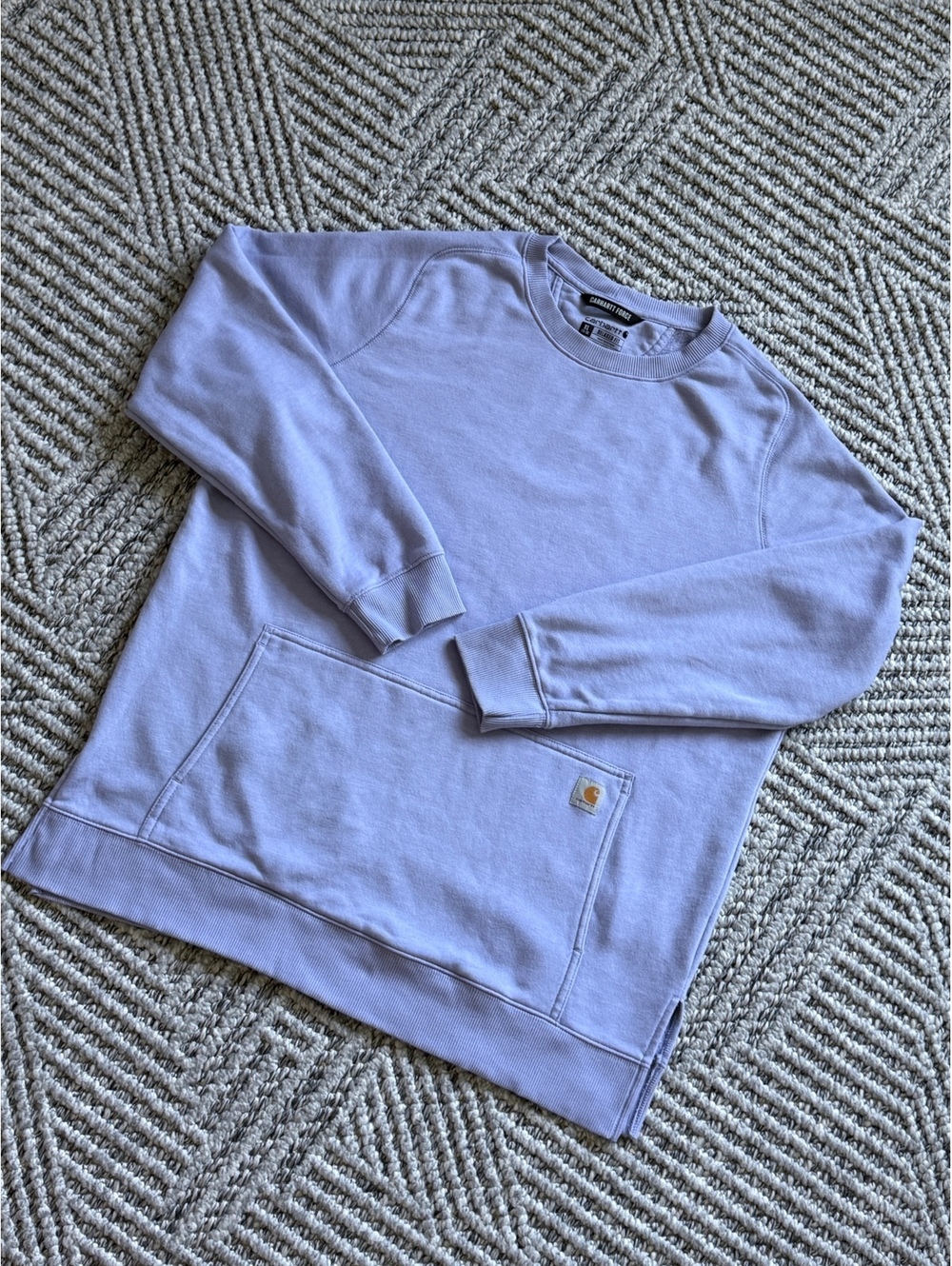 Carhartt Force Relaxed Fit Lavender Crewneck Sweatshirt XL